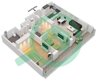 Residences 7 - 2 Bedroom Apartment Unit 9 FLOOR 2 Floor plan