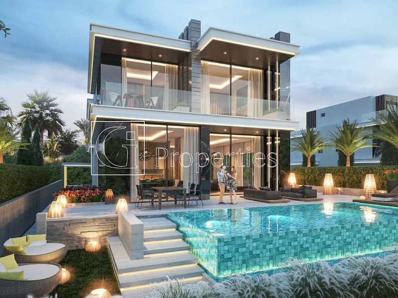 位于大马士革湖住宅，威尼斯别墅 6 卧室的别墅 6550000 AED - 11367272