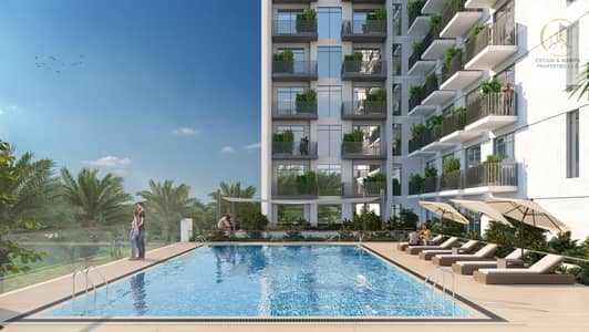 2 Bedroom Flat for Sale in Al Furjan, Dubai - Amber_ Pool View. jpg