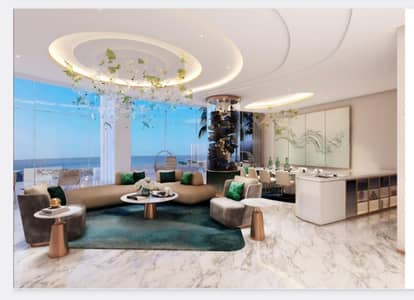 1 Bedroom Flat for Sale in Dubai Media City, Dubai - Damac Casa living room . jpeg