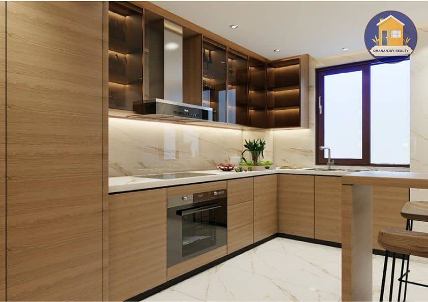 6 Kitchen at Rapunzel Tower in Majan Dubai. jpg