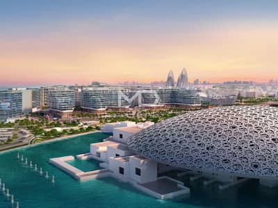 1 Bedroom Flat for Sale in Saadiyat Island, Abu Dhabi - High Floor | Full Louvre View | Perfect Investment
