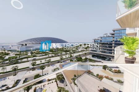 3 Bedroom Apartment for Sale in Saadiyat Island, Abu Dhabi - Offplan Resale|PP 40/60|Full Louvre View|3BR+Study