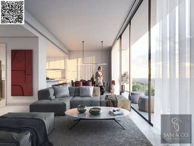 2 Bedroom Apartment for Sale in Aljada, Sharjah - 230419-Living-room-(1) 1. jpg
