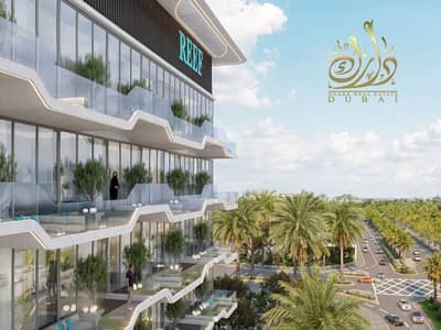 فلیٹ 2 غرفة نوم للبيع في مجمع دبي لاند ريزيدنس، دبي - REEF_1000_DLRC_SUNKEN_BALCONY_SHOT. png