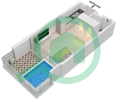 Lazord by LAPIS - Studio Apartment Type/unit 1 / UNIT 13, FLOOR Floor plan