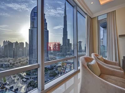 1 Bedroom Apartment for Rent in Downtown Dubai, Dubai - 12Cheques | Burj Khalifa View | Including Utilities | 0 Commission