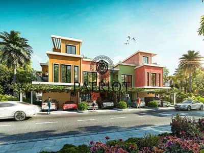 5 Bedroom Townhouse for Sale in DAMAC Lagoons, Dubai - Lagoon Townhouse (5CE-4CM) Portofino - FRONT. jpg