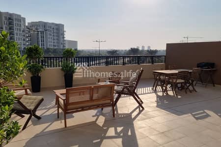 1 Bedroom Apartment for Rent in Town Square, Dubai - Vacant | Private Terrace | Open View