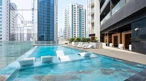 1 Спальня Апартамент в аренду в Бизнес Бей, Дубай - pool real. jpg