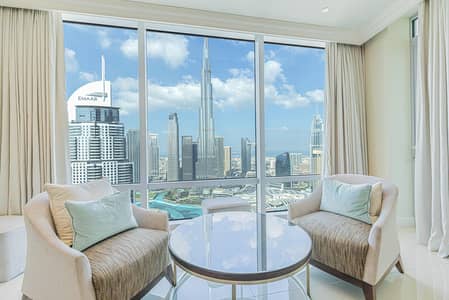 3 Bedroom Flat for Rent in Downtown Dubai, Dubai - Largest Layout/ Full Burj Khalifa View/ Furnished