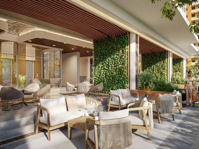1 Bedroom Flat for Sale in Dubai Sports City, Dubai - Indoor-Outdoor-sitting-space. jpg