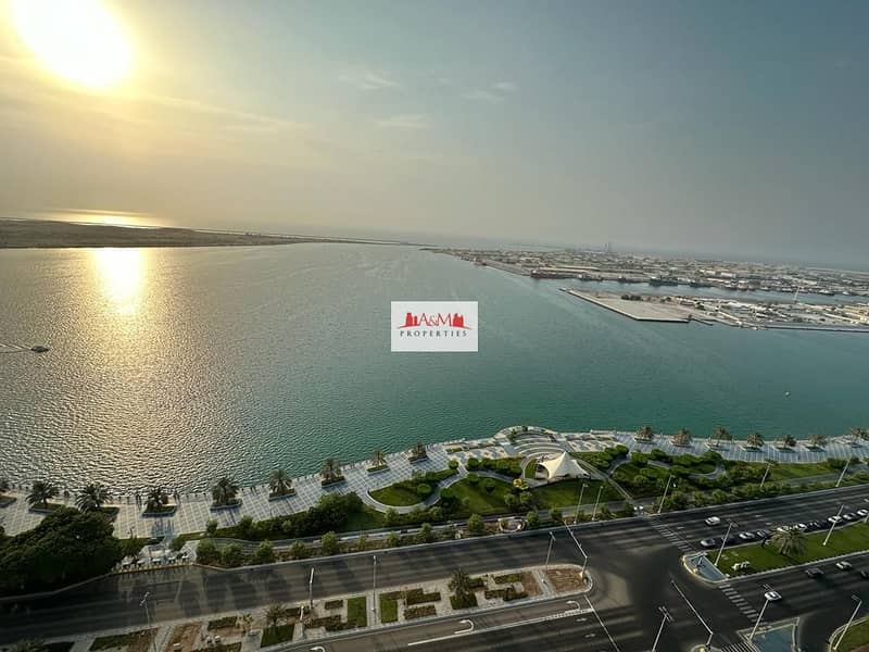 Full Sea View | 3-Bedroom Apartment with Maids Room & Premium Amenities for AED 165,000 Only. !