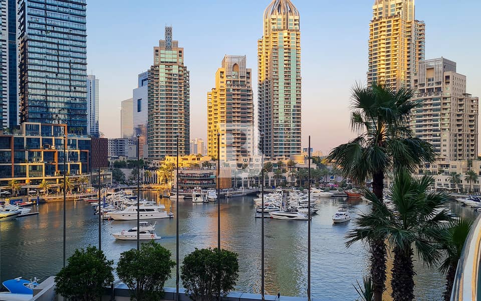 Fully Furnished 3BR | Partial Marina water view