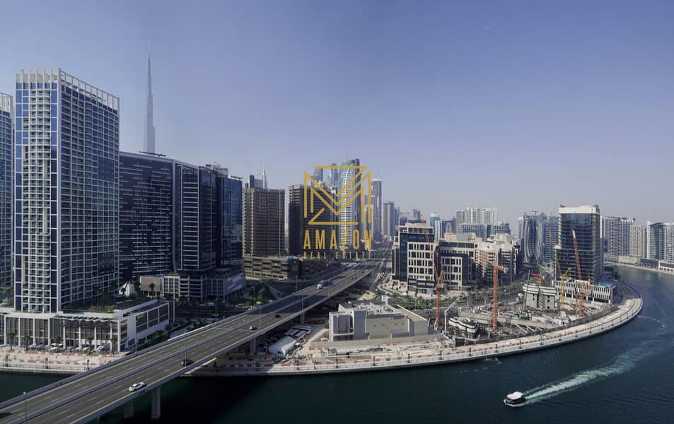 3 003 - Burj Khalifa and Canal View from Balcony. jpg