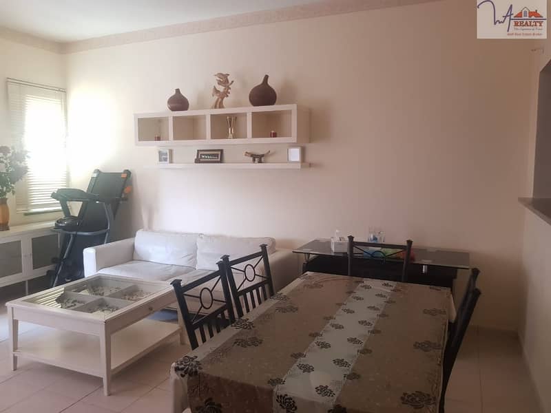 VIP Furnished !! One Bedroom With Balcony in  Morocco Cluster @30k