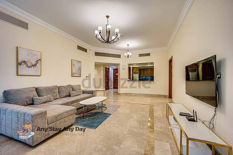Fairmont Resort Palm Jumeirah 2BD Full Sea View beach access !