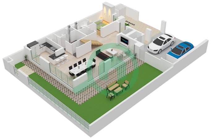 Type Magnolia A Unit Semi Detached Villa Floor Ground