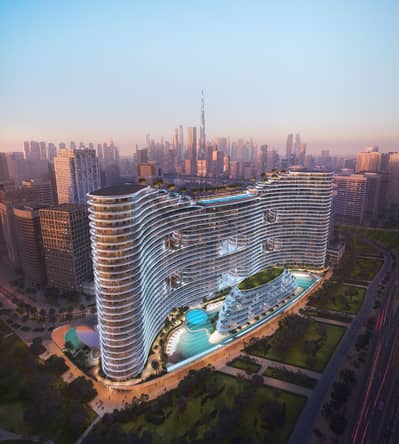 Studio for Sale in Business Bay, Dubai - Aquarise Exterior-1. jpg