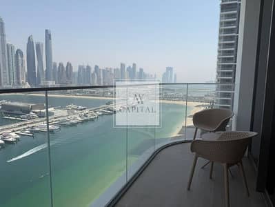 2 Bedroom Apartment for Rent in Dubai Harbour, Dubai - High Floor | Marina Skyline View | Beachfront