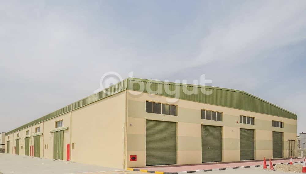 brand new warehouses with 25 kv electricity load with month free