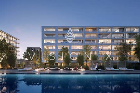 3 Bedroom Apartment for Sale in Aljada, Sharjah - sokon-4-210905-Backside-Pool-view-B. jpg