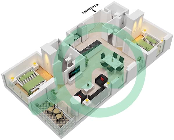 Type A Unit 09 Floor 10-26,28-51