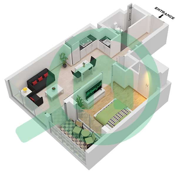 Type A Unit 09 Floor 10-26,28-51
