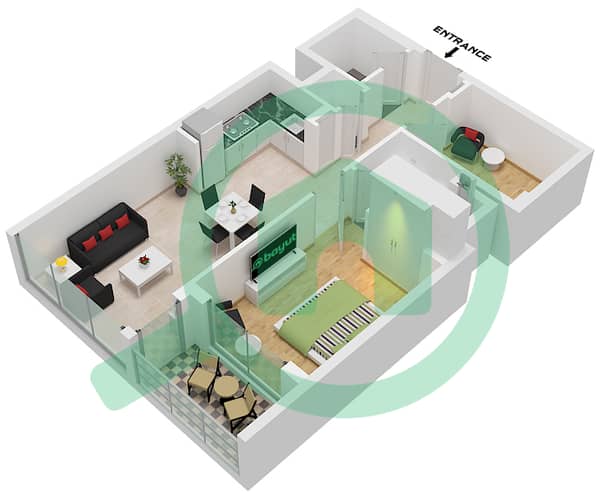 Type A-Varient 1 Unit 10 Floor 10-26,28-51