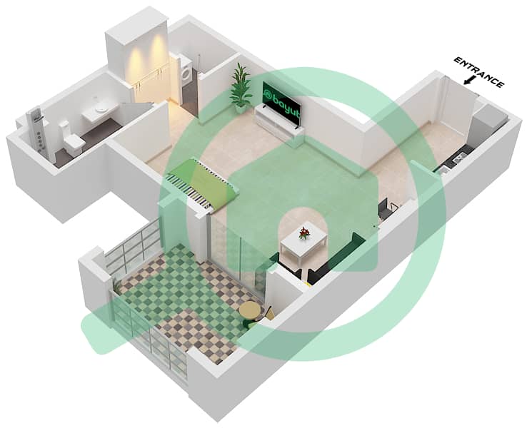 Type C Unit 2 Floor 2-4,6
Unit 14 Floor 2-4
Unit 12 Floor 6 Ansam 2 - Studio Apartment Type/unit C / UNIT 2,12 FLOOR 2-4,6 Floor plan Type C Unit 2 Floor 2-4,6
Unit 14 Floor 2-4
Unit 12 Floor 6 interactive3D