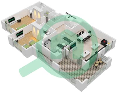 Ansam 2 - 2 Bedroom Apartment Type/unit A / UNIT 3,4,14 FLOOR 1-4 Floor plan Ansam 2 - 2 Bedroom Apartment Type/unit A / UNIT 3,4,14 FLOOR 1-4 Floor plan