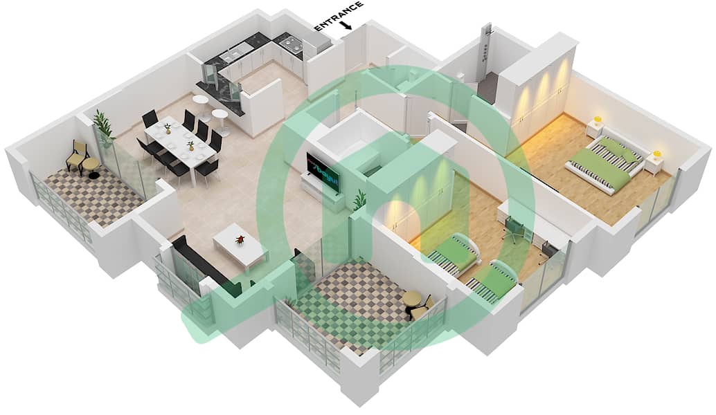 Type B Unit 5 Floor Ground
Unit 6 Floor Ground,5-6
Unit 14 Floor 1
Unit 7,18 Floor 1
Unit 8,20 Floor 2-4
Unit 16 Floor 5-6 Ansam 2 - 2 Bedroom Apartment Type/unit B/UNIT 5-8 FLOOR GROUND-6 Floor plan Type B Unit 5 Floor Ground
Unit 6 Floor Ground,5-6
Unit 14 Floor 1
Unit 7,18 Floor 1
Unit 8,20 Floor 2-4
Unit 16 Floor 5-6 interactive3D