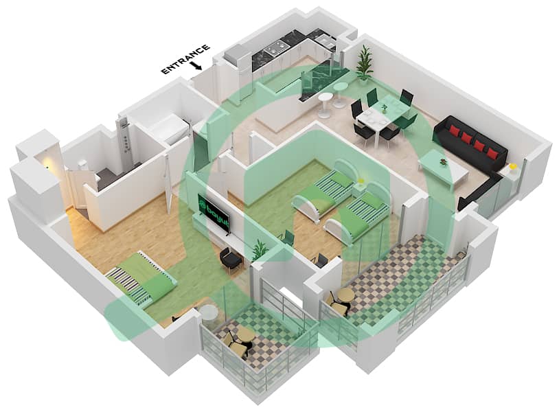Type C Unit 3 Floor Ground
Unit 5 Floor 1,5-6
Unit 6 Floor 1-4
Unit 16-17 Floor 1
Unit 7,18-19 Floor 2-4
Unit 4,14-15 Floor 5-6 Ansam 2 - 2 Bedroom Apartment Type/unit C/UNIT 3-7 FLOOR GROUND-6 Floor plan Type C Unit 3 Floor Ground
Unit 5 Floor 1,5-6
Unit 6 Floor 1-4
Unit 16-17 Floor 1
Unit 7,18-19 Floor 2-4
Unit 4,14-15 Floor 5-6 interactive3D