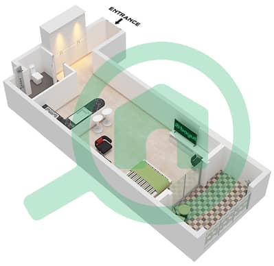 Ansam 2 - Studio Apartment Type/unit B/UNIT 9-10 FLOOR GROUND Floor plan Ansam 2 - Studio Apartment Type/unit B/UNIT 9-10 FLOOR GROUND Floor plan