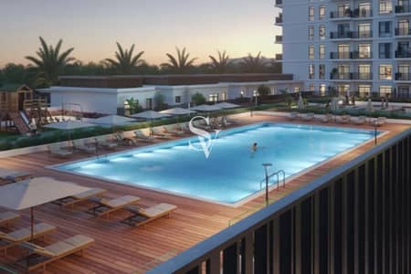 1 Bedroom Flat for Sale in Town Square, Dubai - Modern 1 Bed | Directly on Pool | Community Living
