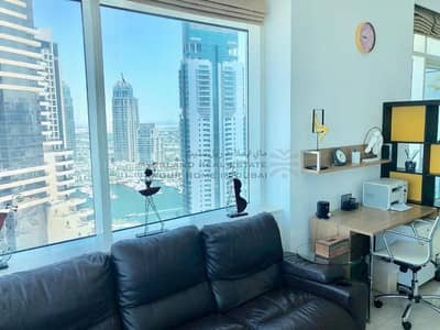 فلیٹ 1 غرفة نوم للايجار في دبي مارينا، دبي - Tastefully furnished 1 Bed with Full Sea View فلیٹ 1 غرفة نوم للايجار في دبي مارينا، دبي - Tastefully furnished 1 Bed with Full Sea View