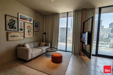 Studio for Rent in Business Bay, Dubai - Fully Furnished | Luxury | Burj Khalifa View