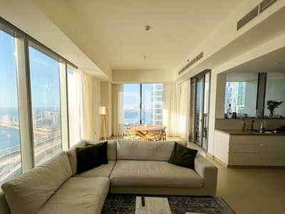 3 Bedroom Flat for Rent in Dubai Marina, Dubai - High Floor | Full Sea View | Furnished