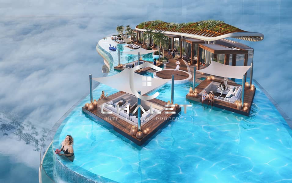 14 DAMAC Bay - Work in the sky - Party pods evening. jpg