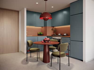 2 Cпальни Апартамент Продажа в Бизнес Бей, Дубай - 64340601f908202262deb3bb_1BR-KITCHEN. jpg