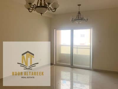 3 Bedroom Apartment for Rent in Al Majaz, Sharjah - "Modern luxury apartment near Dubai – 2 spacious bedrooms, large balcony, master maid’s room – maintenance by owner. "