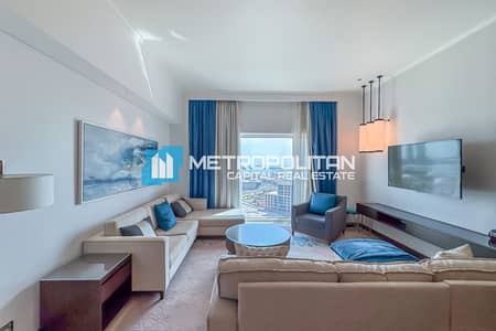 1 Bedroom Apartment for Sale in The Marina, Abu Dhabi - Palace view | Luxury Furnished 1BR | Ready Move-In