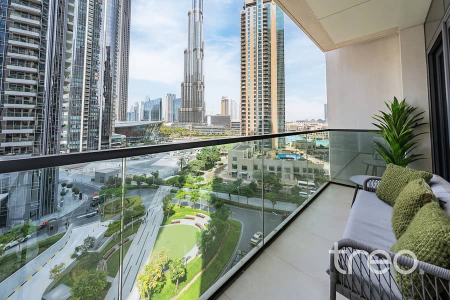 Furnished | Best Burj View in Act Towers