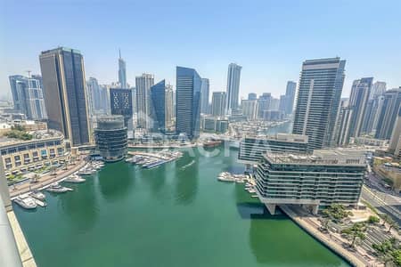 1 Bedroom Flat for Rent in Dubai Marina, Dubai - Full Marina View | Unfurnished | Vacant