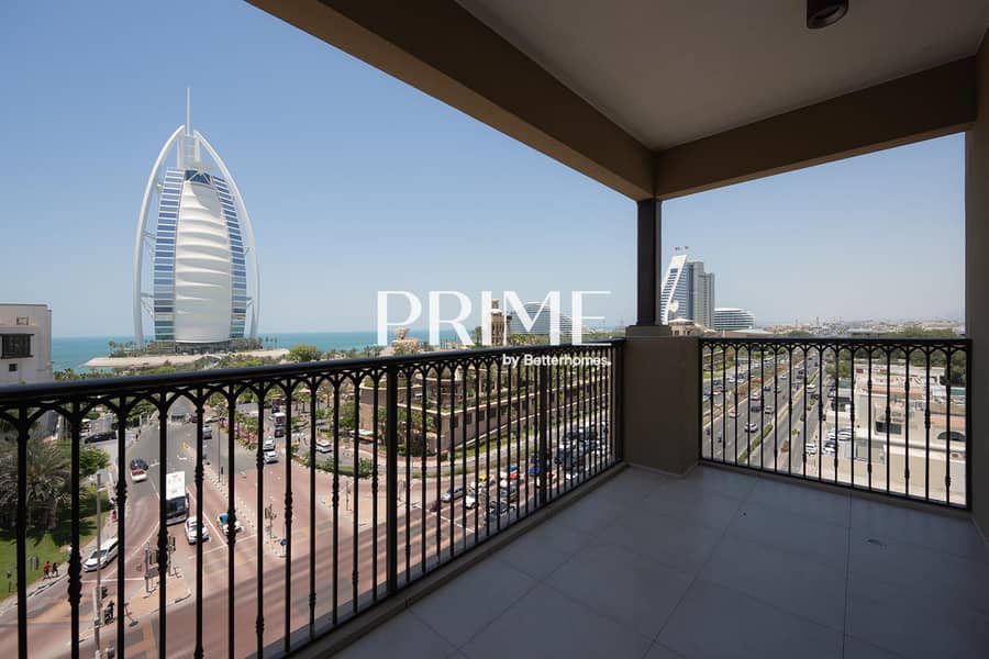 Fully Upgraded | Facing Burj Al Arab | Vacant Now