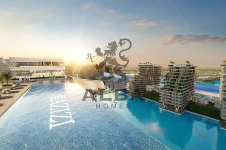 شقة 1 غرفة نوم للبيع في دبي الجنوب، دبي - Azizi Venice_A 003_Infinity Pool View_01. jpg