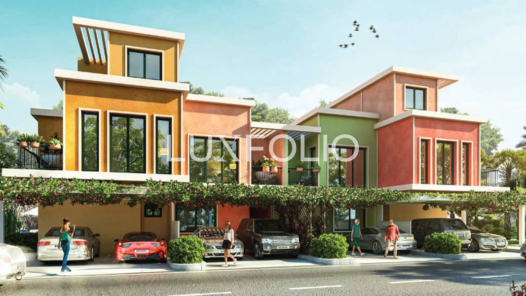 位于大马士革湖住宅，波托菲诺联排别墅 5 卧室的联排别墅 3800000 AED - 11957933
