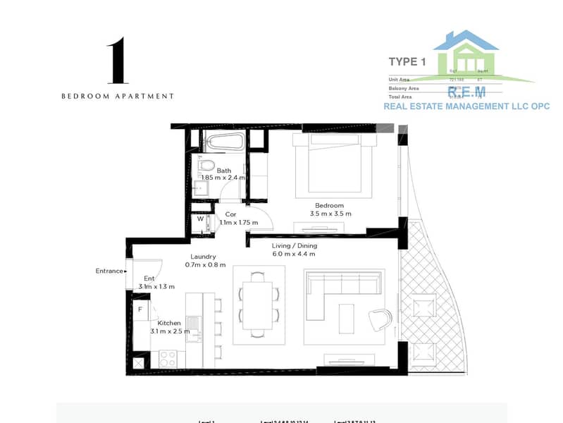 19 Bay Residences 1br type1s. jpg