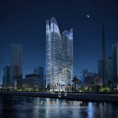 Студия Продажа в Бизнес Бей, Дубай - 201_Night_Canal_View copy-1. jpg