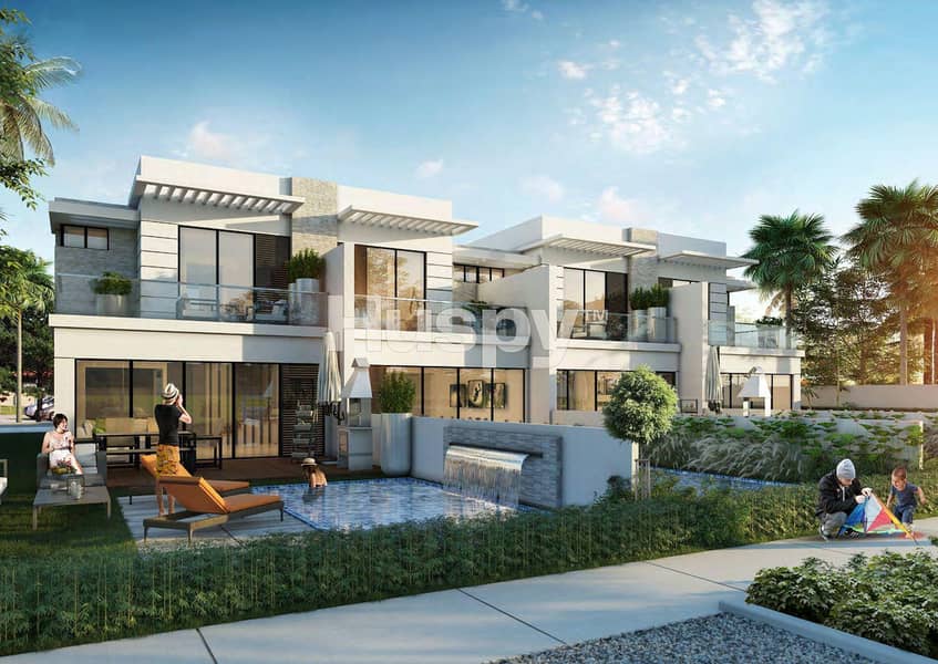 位于达马克山庄，银色温泉别墅区 6 卧室的联排别墅 6500000 AED - 11959744